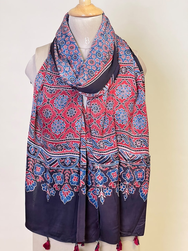 Ajrakh Modal Stoles 5071