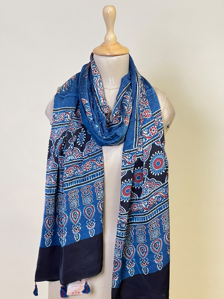 Ajrakh Modal Stoles 5071