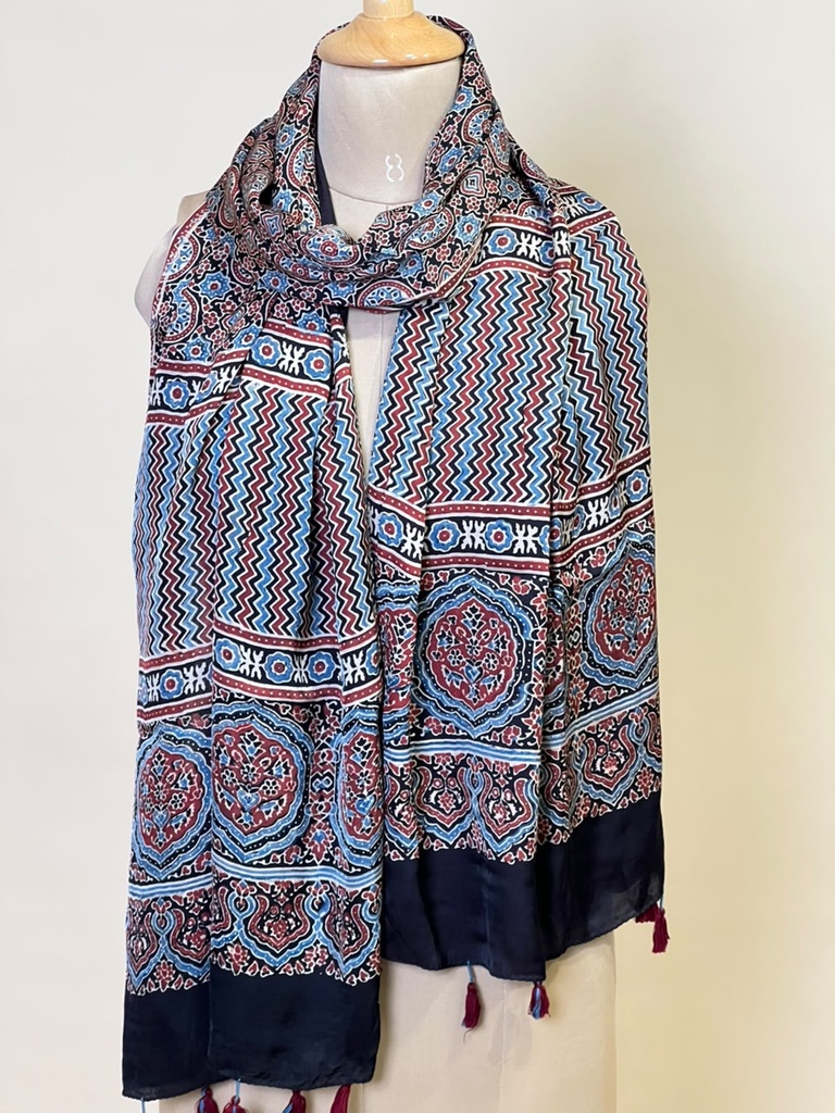 Ajrakh Modal Stoles 5071