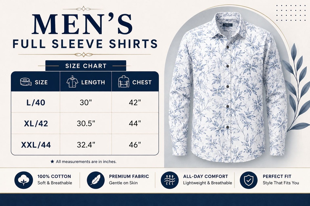Cotton Mens Shirts 5049 BLACK 1