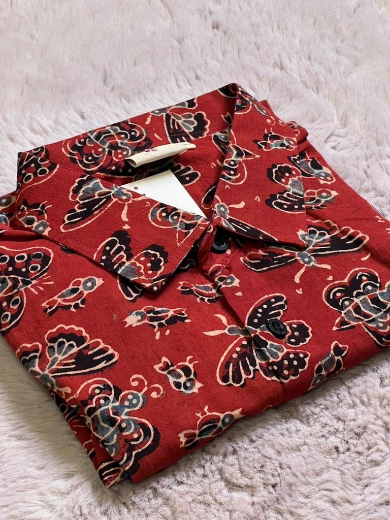 Ajrakh Cotton Mens Shirt 5049