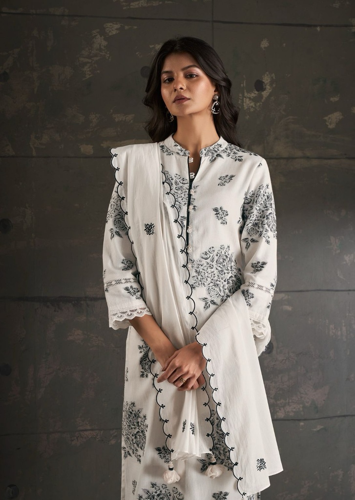 Premium Cotton Jacquard kurti Set 4610