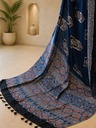 Ajrakh Modal Silk Sarees 4243 S18