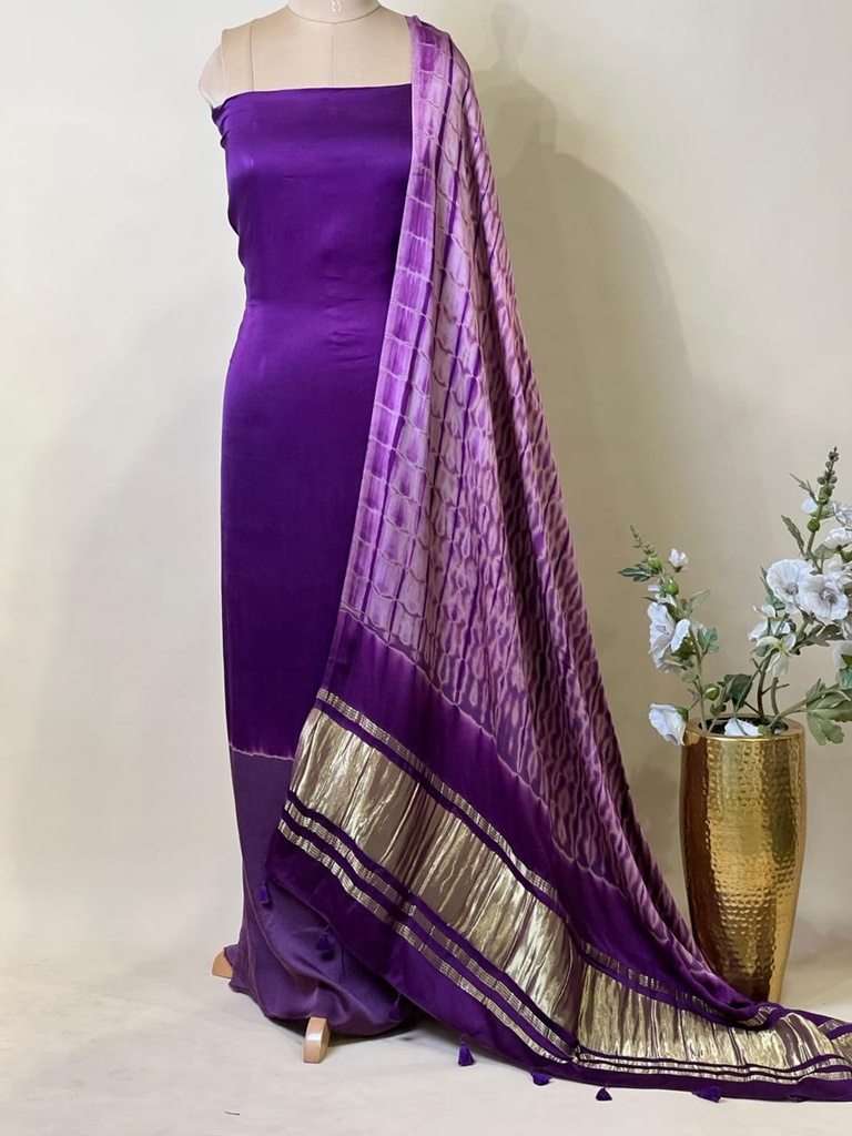 Ajrakh Modal Shibori Suit 5012
