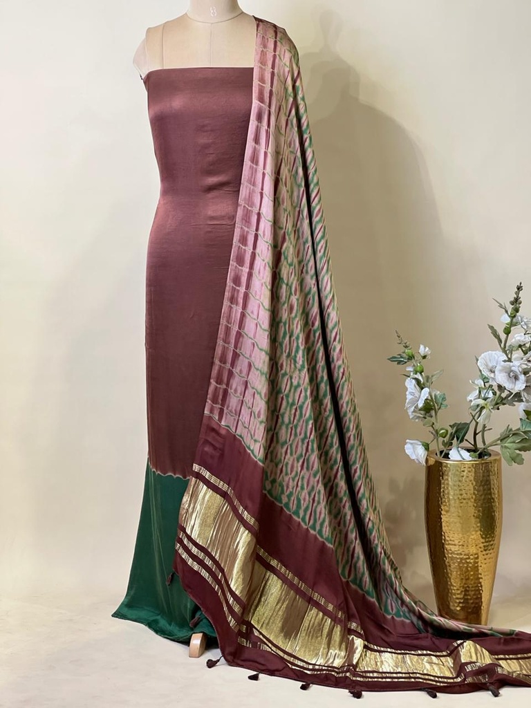 Ajrakh Modal Shibori Suit 5012