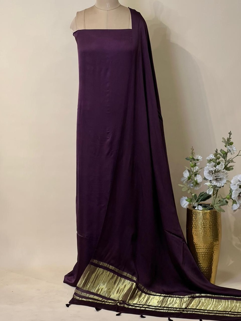 Premium Plain Modal Suits 5012 GRAPE