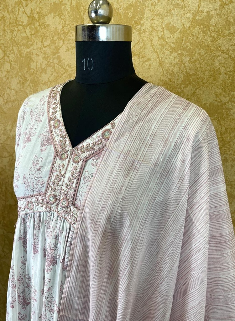 Cotton Kurti Set 5015