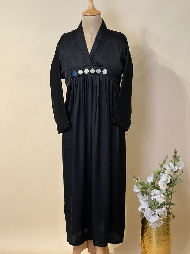 Premium Plain Modal Silk Kurti 5053 BLACK