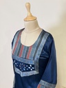 Ajrakh Mashru Silk Kurti 5053 BLUE