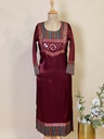 Ajrakh Mashru Silk Kurti 5053
