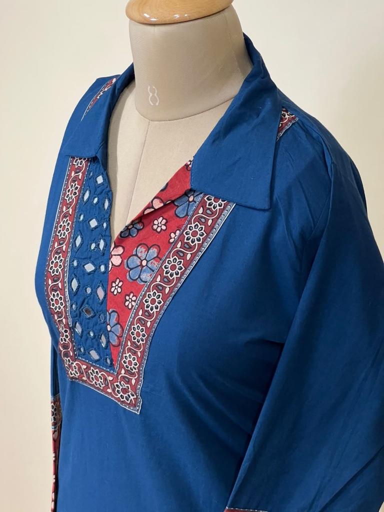 Premium Cotton Kurti 5029 BLUE 1