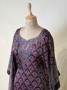 Premium Ajrakh Silk Kaftans 4801 BLACK 1