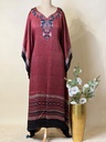 Premium Ajrakh Silk Kaftans 4801 RED 2