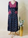 Ajrakh Cotton Aline Kurti 5029