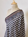 Ajrakh Chanderi Silk Dupatta 5017 