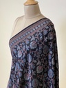 Ajrakh Chanderi Silk Dupatta 5017 BLACK D