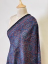 Ajrakh Chanderi Silk Dupatta 5017 BLUE D