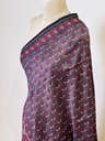 Ajrakh Chanderi Silk Dupatta 5017 BROWN D2