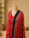 Ajrakh Modal Kurti Set 5012