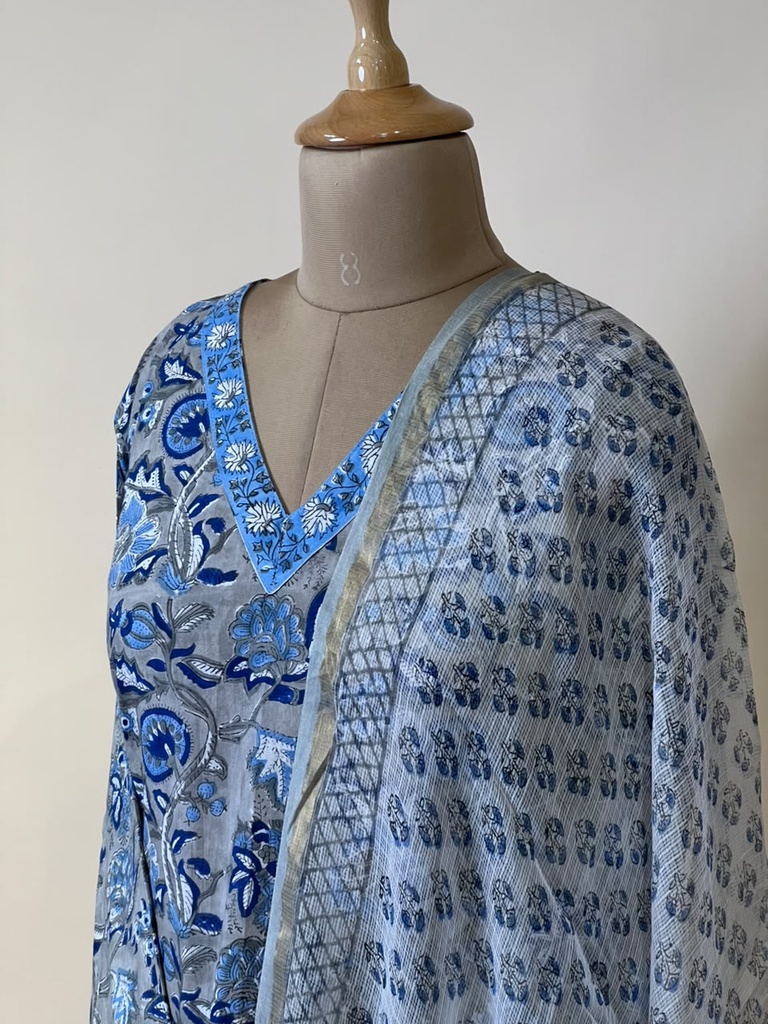 Pure Cotton Kurti Set 5043