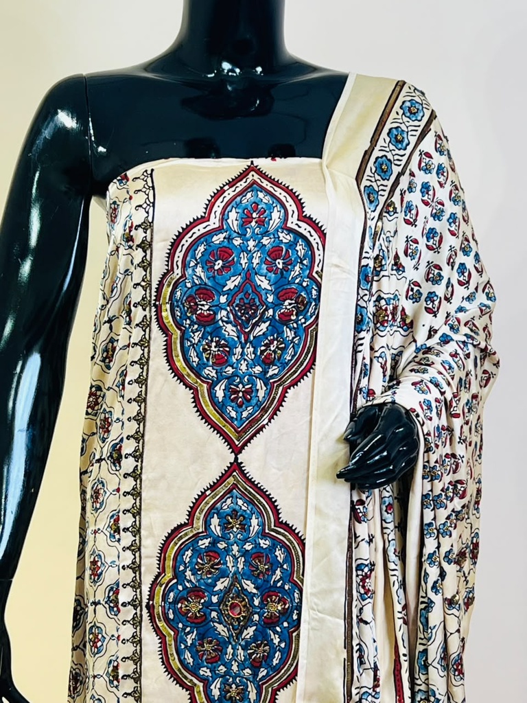 Designer Ajrakh Modal Suit Sets 5012