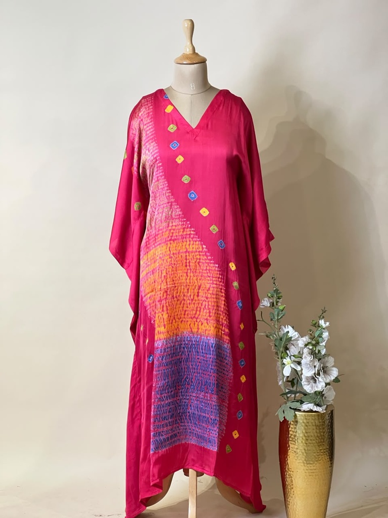 Shibori Modal Kaftans 4803 PINK
