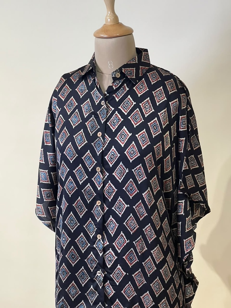 Ajrakh Modal Shirt Kaftans 5015