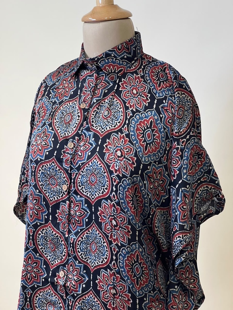 Ajrakh Modal Shirt Kaftans 5015