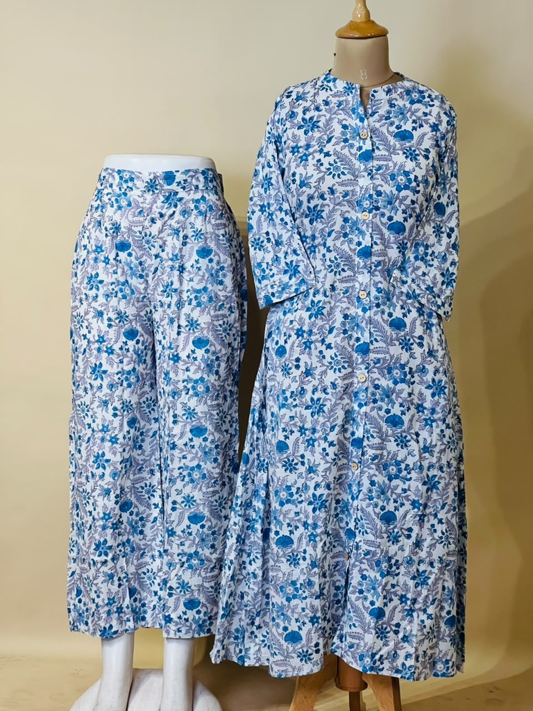 Pure Cotton Coord Sets 5028 BLUE 2