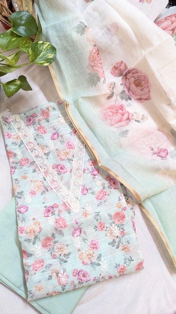 Soft Chanderi Suit Sets 5025