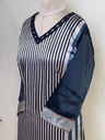 Ajrakh Mashru Silk Kurti 5053 BLACK