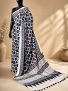 Ajrakh Modal Silk Sarees 4243 S22