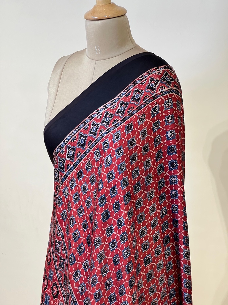 Ajrakh Modal Dupatta 5072 RED 2