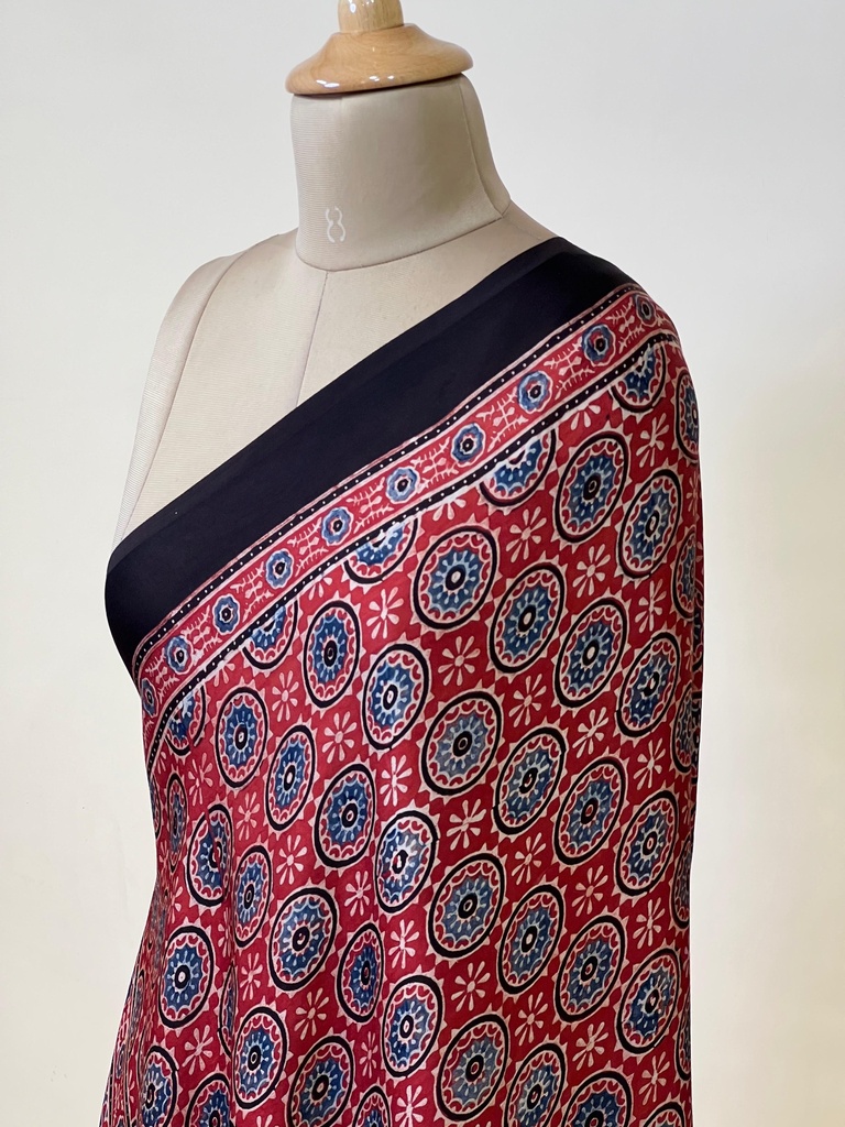 Ajrakh Modal Dupatta 5072 RED 3
