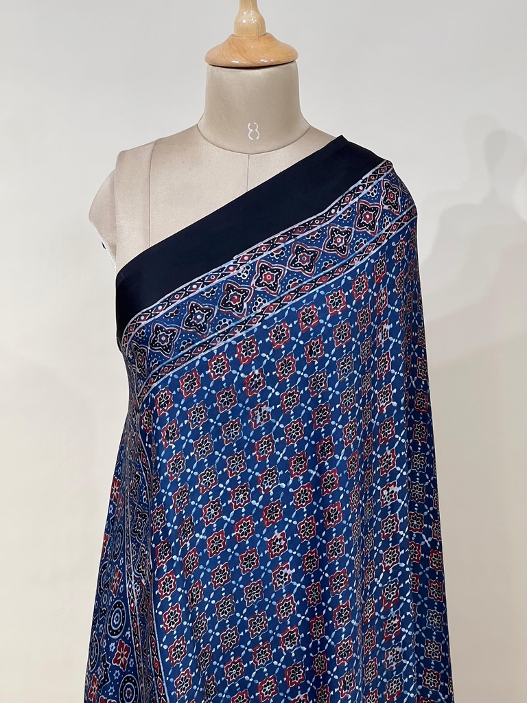 Ajrakh Modal Dupatta 5072 BLUE 1