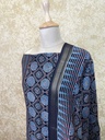 Ajrakh Maheshwari Silk Cotton Top And Dupatta 4558