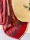 Ajrakh Maheshwari Silk Sarees 5028 RED 1