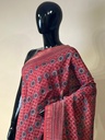 Ajrakh Maheshwari Silk Sarees 5028 RED 2