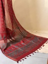 Ajrakh Maheshwari Silk Sarees 5028