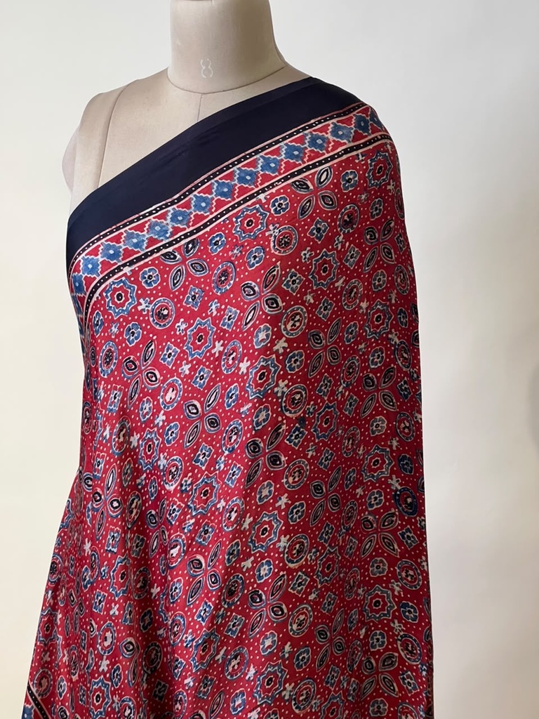 Ajrakh Modal Dupatta 5072 RED 8