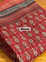 Ajrakh Maheshwari Silk Sarees 5028