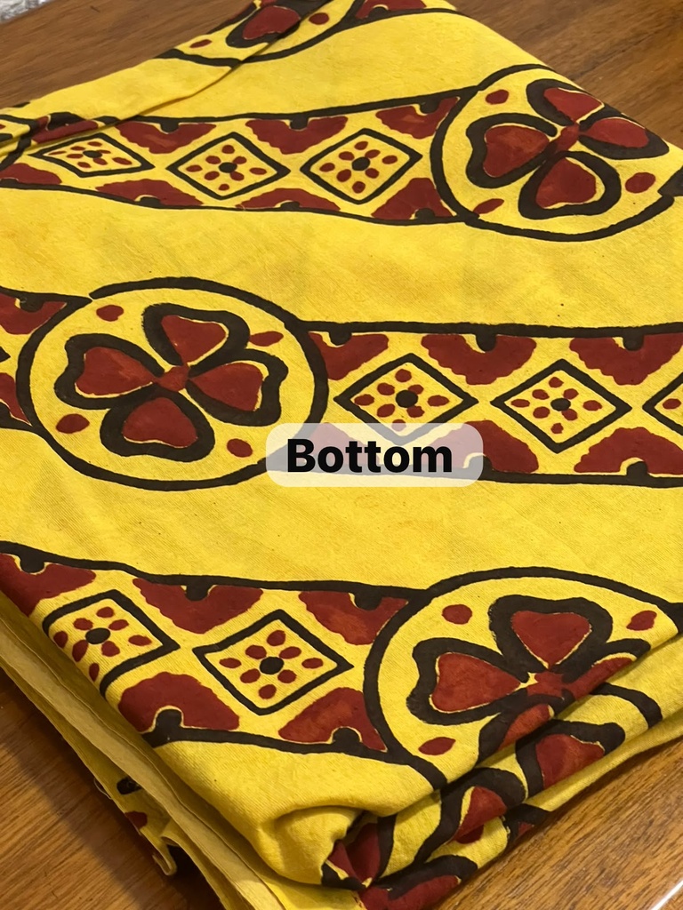 Kota Dupatta Ajrakh Suit 5025 YELLOW 2