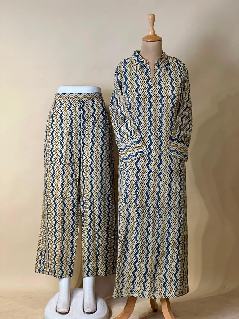 Ajrakh Cotton Coord Sets 5028