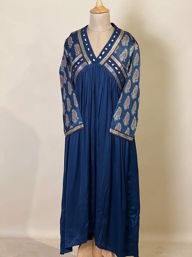 Premium Modal Silk Kurti 5053 BLUE