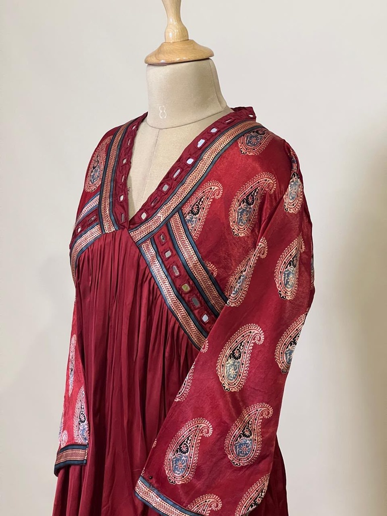 Premium Modal Silk Kurti 5053 RED