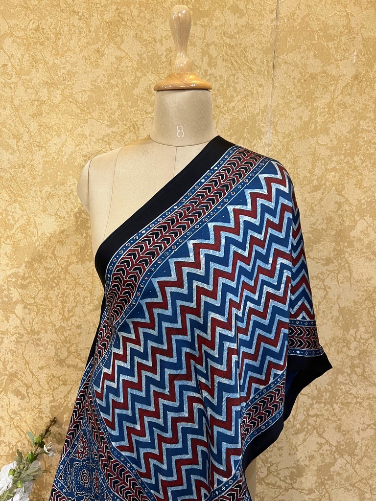 Premium Ajrakh Modal Stoles 5071