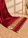 Premium Plain Modal Sarees 5020 MAROON