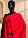 Premium Plain Modal Sarees 5020 RED