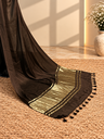 Premium Plain Modal Sarees 5020 BROWN