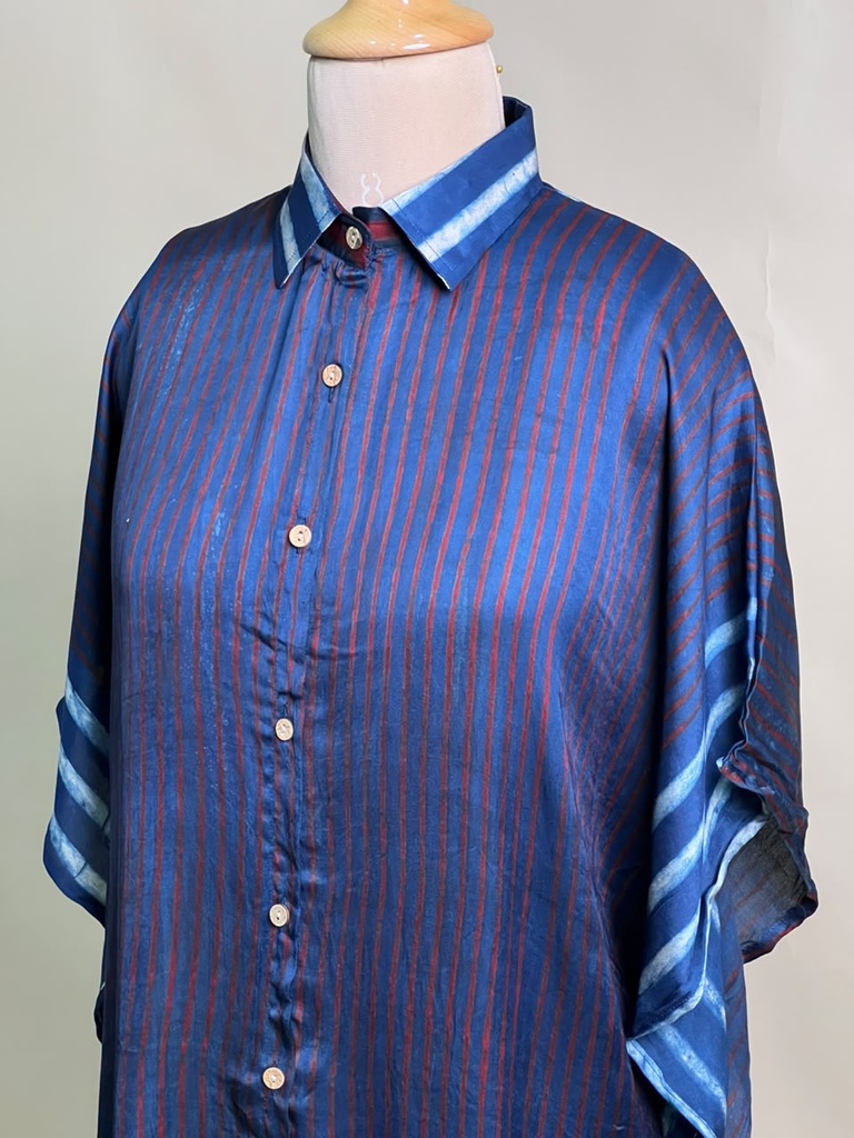 Ajrakh Modal Shirt Kaftans 5015 BLUE 8